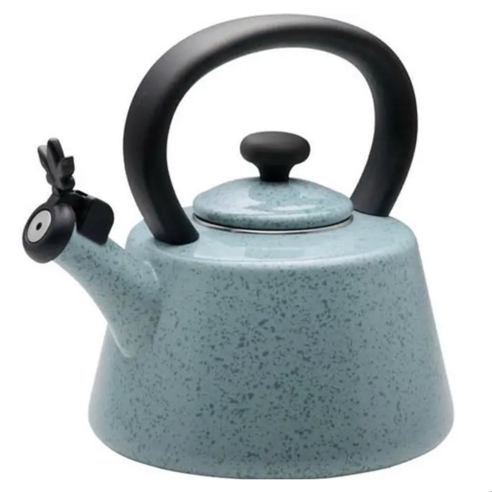 Paula Dean signature 2qt. Speckled Teapot with Black Handle